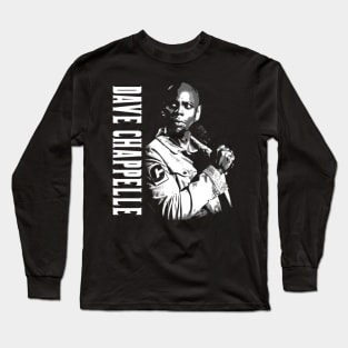 dave chapelle black and white art Long Sleeve T-Shirt